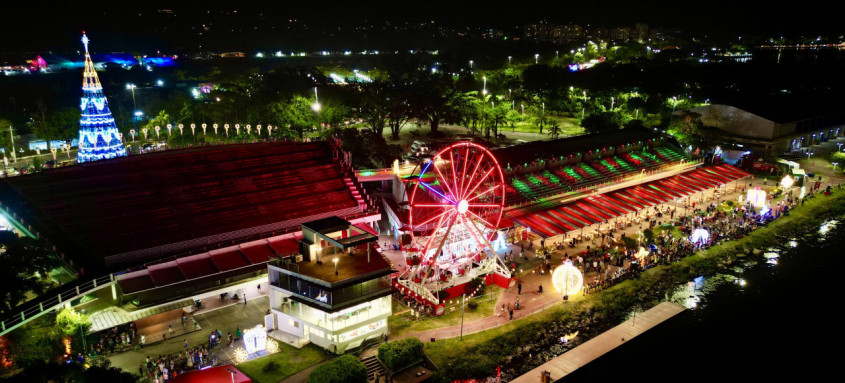 O Natal da Lagoa deste ano vai muito além da tradicional árvore, com casa do Papai Noel, roda-gigante, show de águas e dança de rua