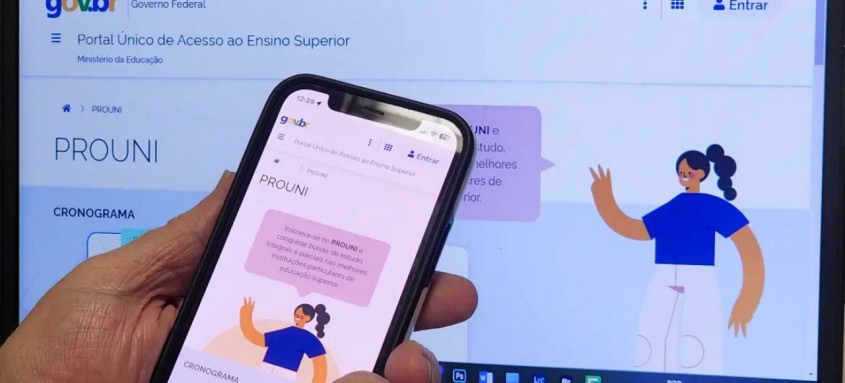 Inscrições são gratuitas e os resultados com os pré-selecionados do Prouni do 2º semestre de 2024 serão divulgados no dia 31 de julho