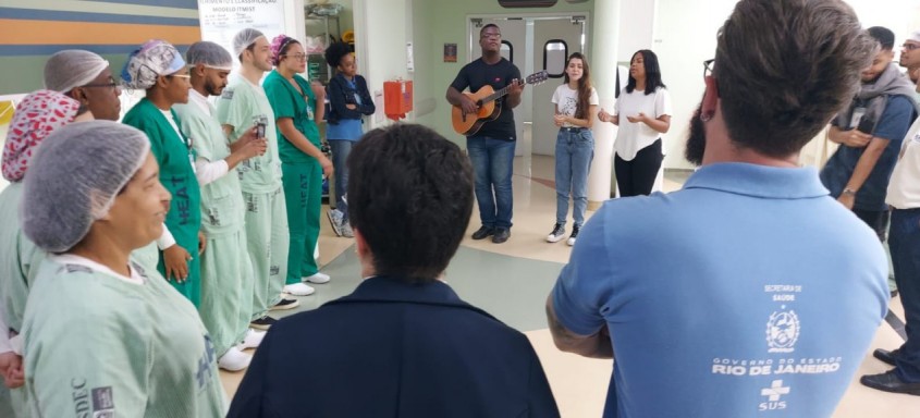 Um dois locais onde aconteceu a ação foi o Hospital Estadual Alberto Torres, em São Gonçalo