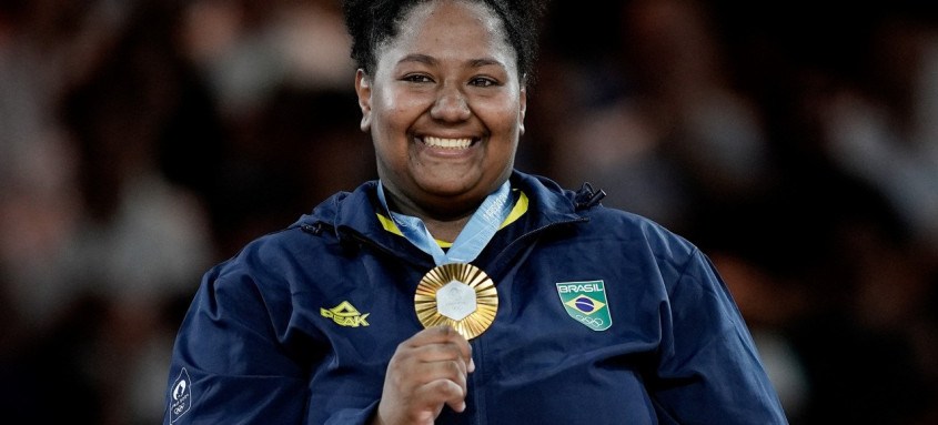 Judoca Beatriz Souza conquistou a primeira medalha de ouro do Brasil nos Jogos de Paris