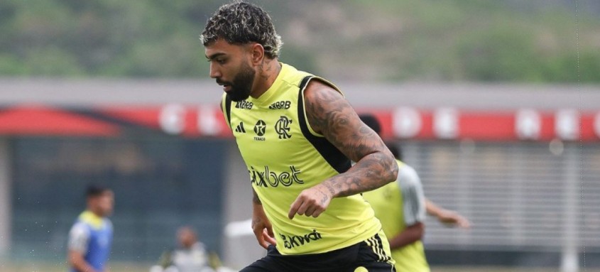 Gabigol vem ganhando mais oportunidade no ataque do Flamengo após a chegada de Filipe Luís