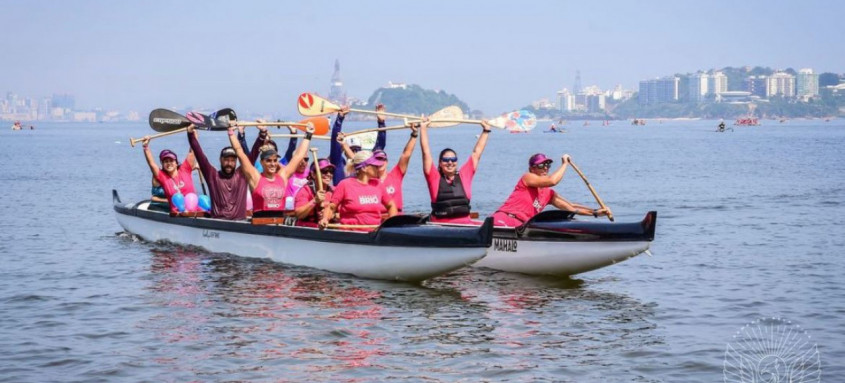 Quarta edição da Remadas Rosa e Azul acontece nesta sexta em Niterói