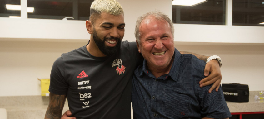 Gabigol e Zico são dois dos maiores ídolos da história do Flamengo
