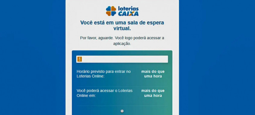 Site da Caixa Econômica Federal destinado a apostas online tem fila de espera nesta segunda-feira