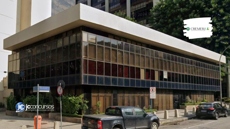 Concurso CREMERJ 2026 na sede do Conselho Regional de Medicina do Rio de Janeiro
