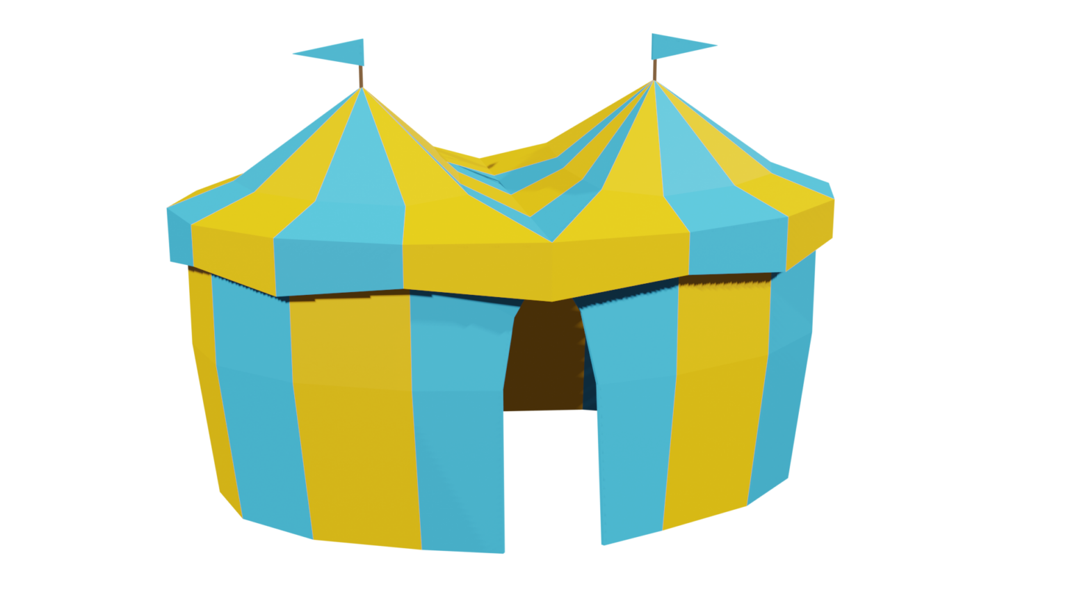 Ilustração de uma lona de circo