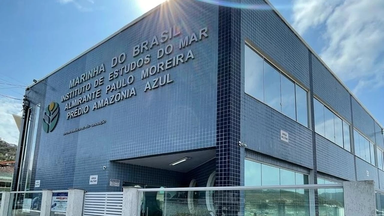 Prédio Amazônia Azul do Instituto de Estudos do Mar Almirante Paulo Moreira, em Arraial do Cabo