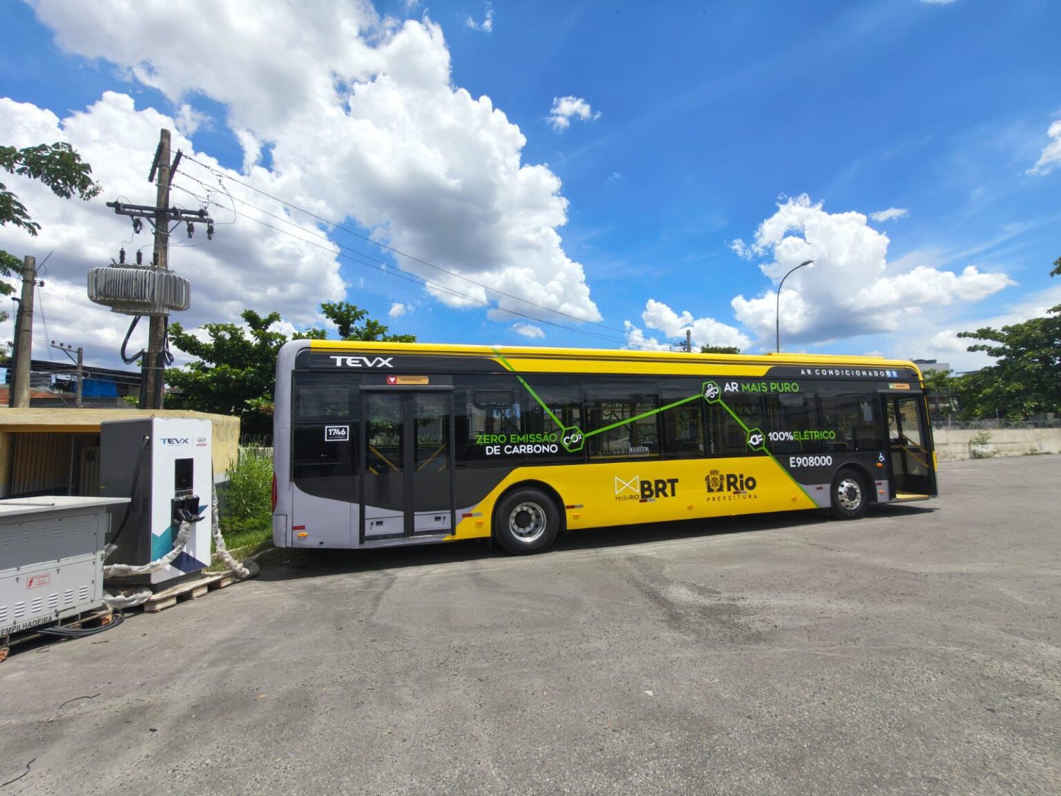 Ônibus do sistema BRT no Rio de Janeiro