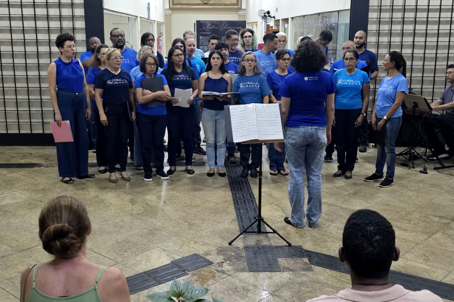 Coral da Cidade de Macaé, um dos grupos do encontro regional de coros