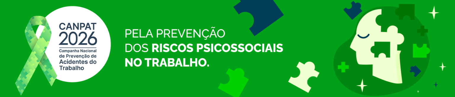 Banner da campanha de prevenção dos riscos psicossociais no trabalho