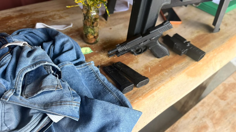 Armas apreendidas durante operação da Polícia Federal