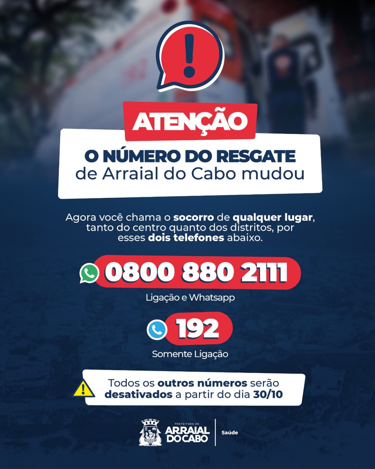 Equipe do Resgate Municipal de Arraial do Cabo