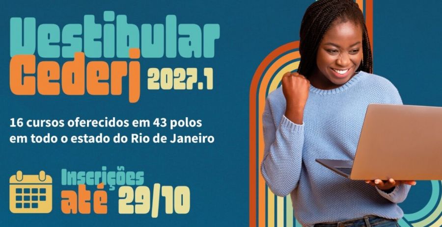 Divulgação do Vestibular Cederj 2027 para o polo de Rio das Ostras