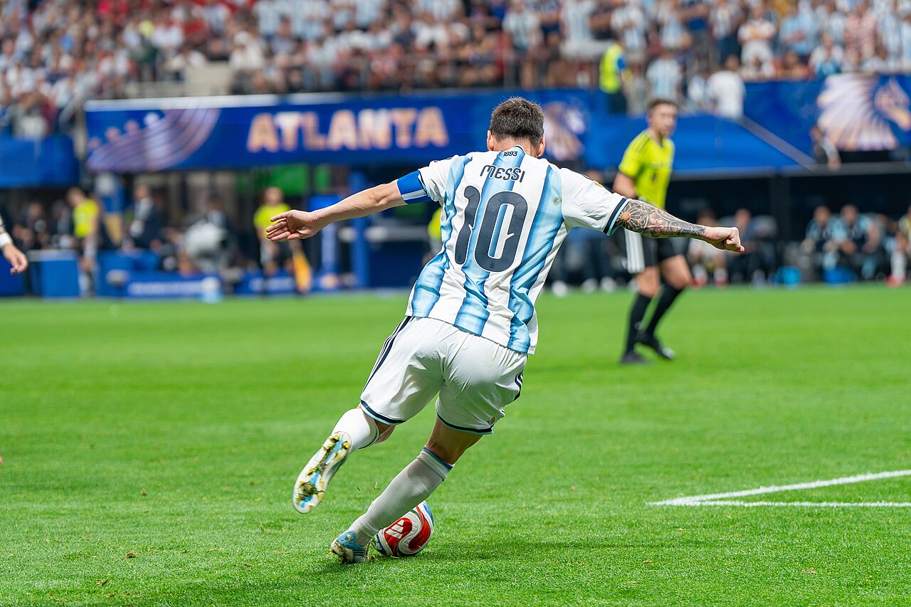 Lionel Messi em campo pela seleção argentina em 2026