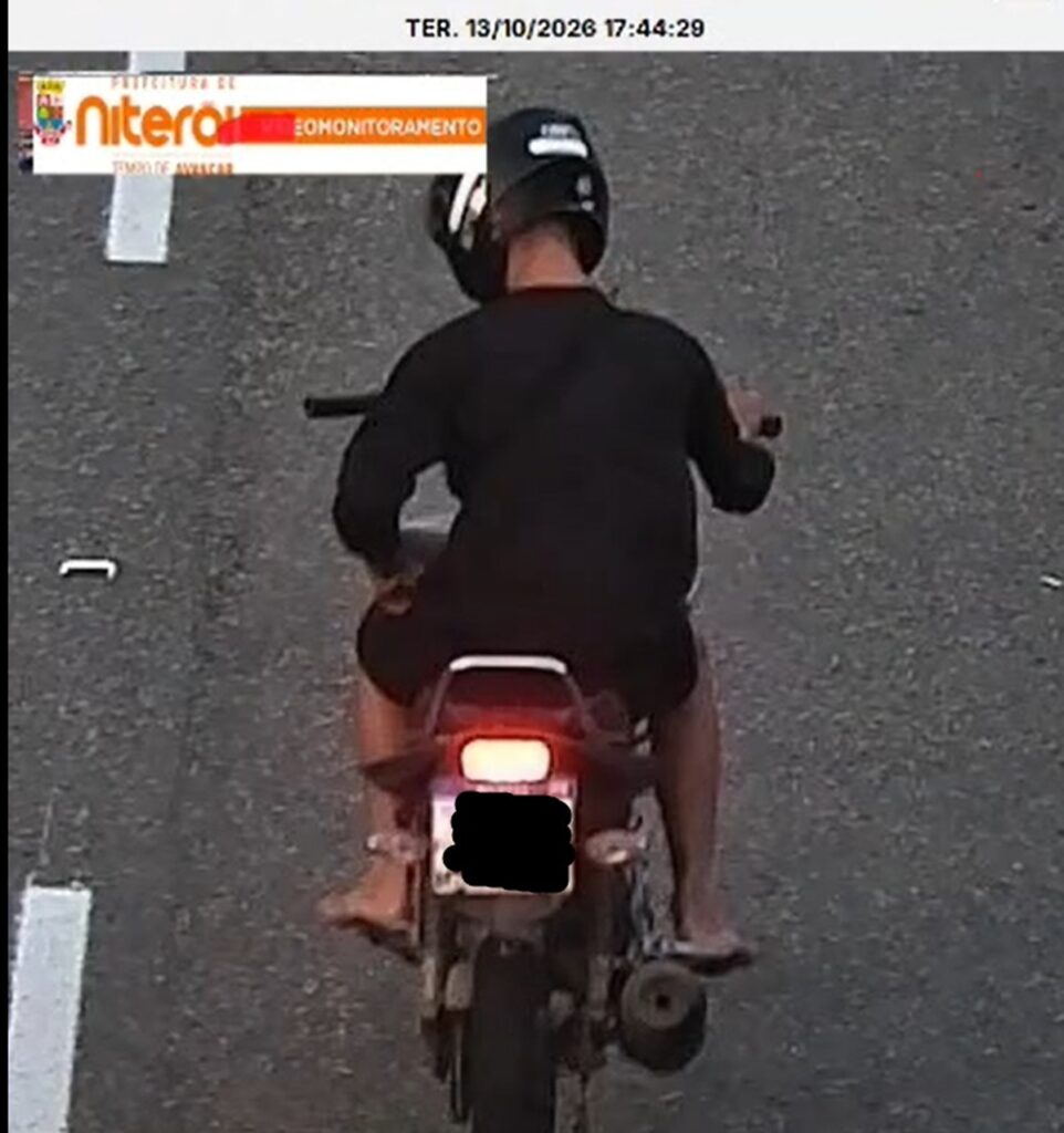 Imagem do cercamento eletrônico de Niterói com motocicleta monitorada