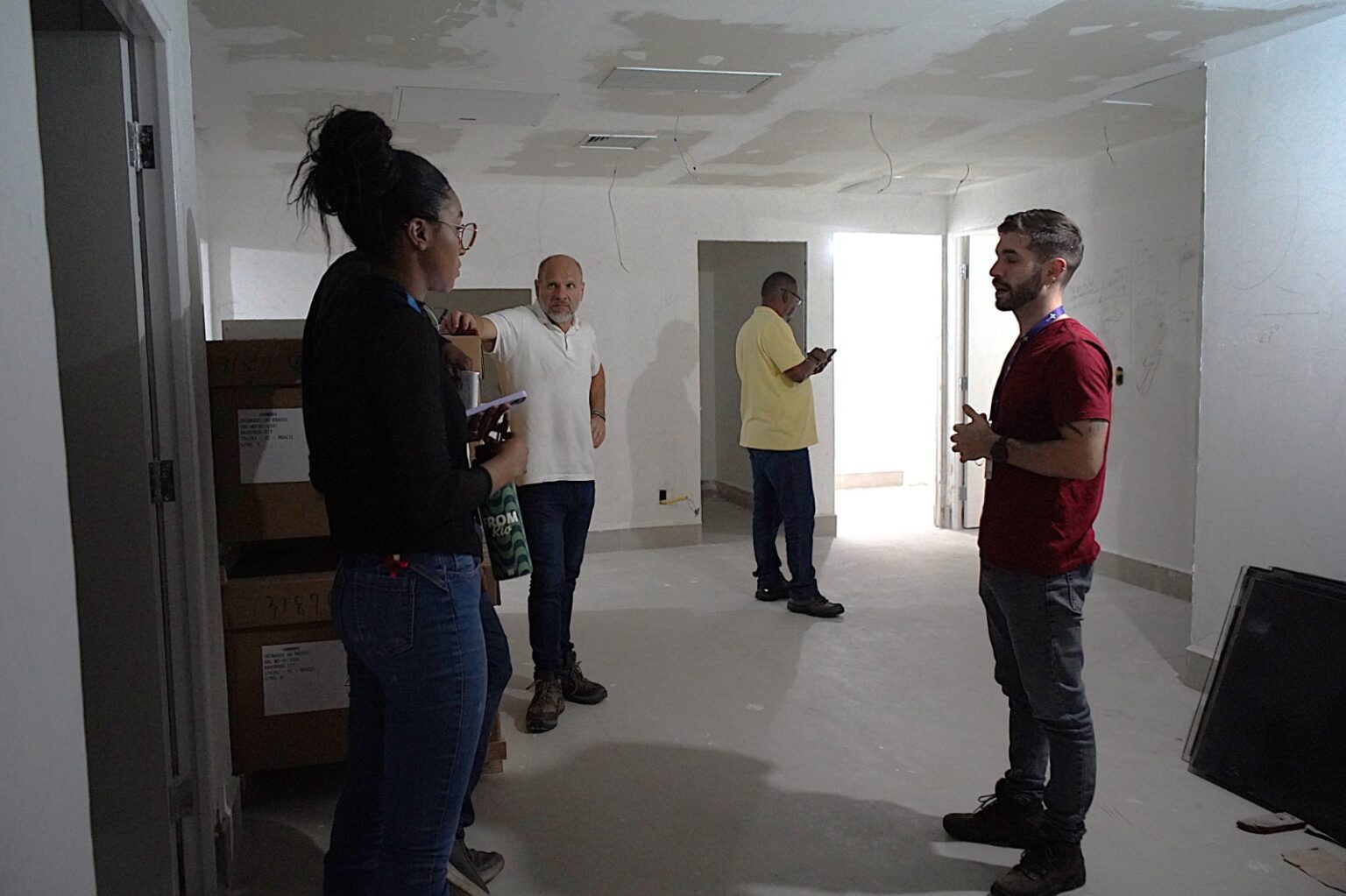 Obras no Centro de Imagens Gecy Vieira Gonçalves, em Volta Redonda